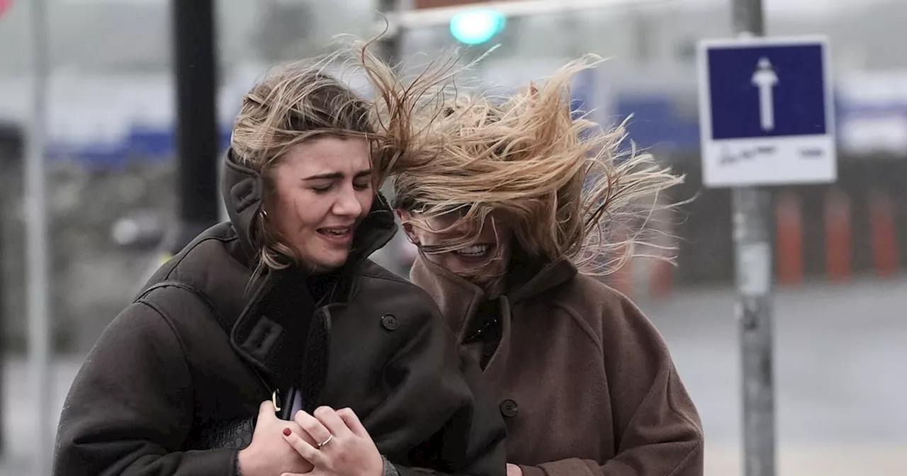 Storm Ashley in pictures: High winds, high tides and lone swimmers