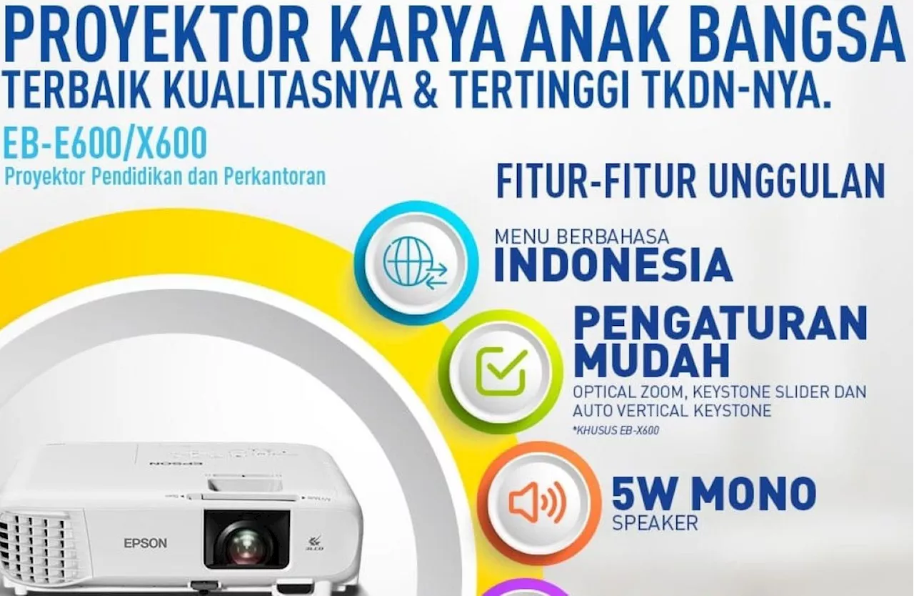 Epson Indonesia Meluncurkan 2 Proyektor Baru dengan Nilai TKDN 53%