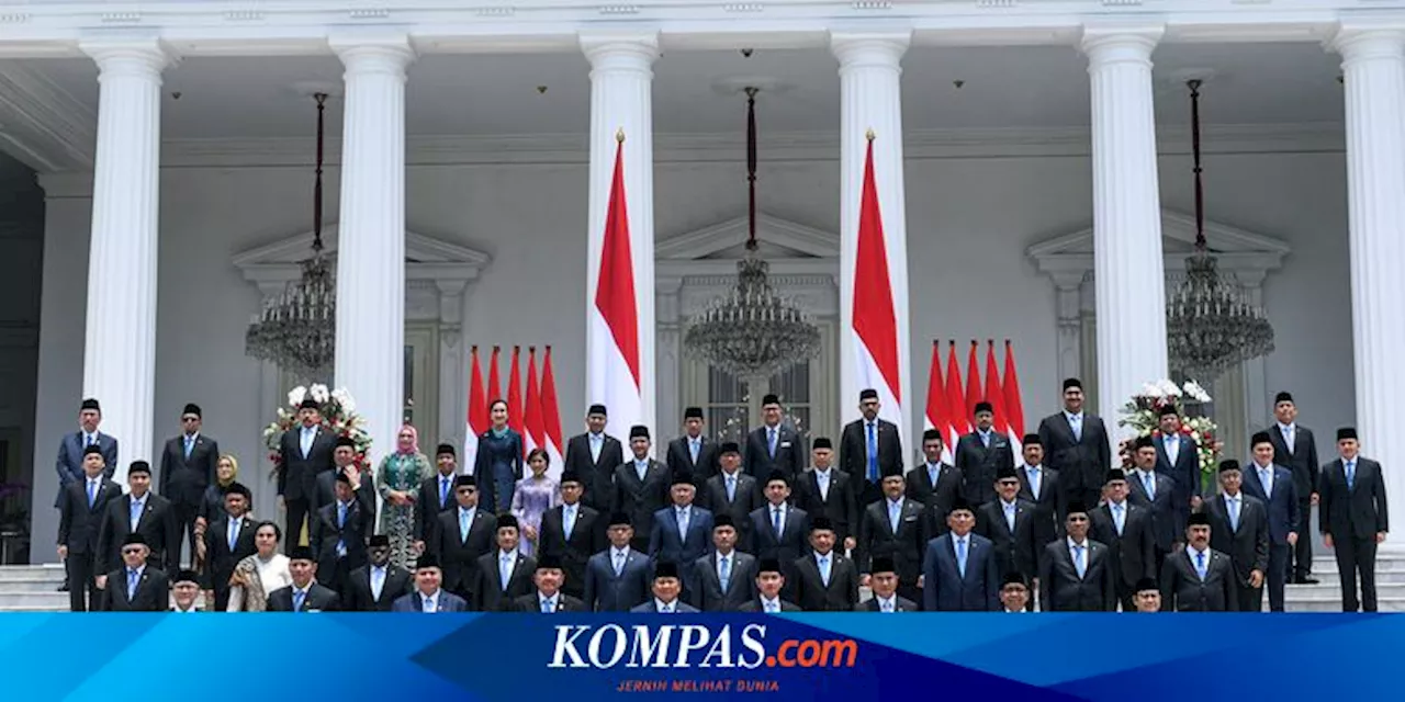 Daftar Lengkap 112 Pejabat Kabinet Merah Putih yang Dilantik Prabowo