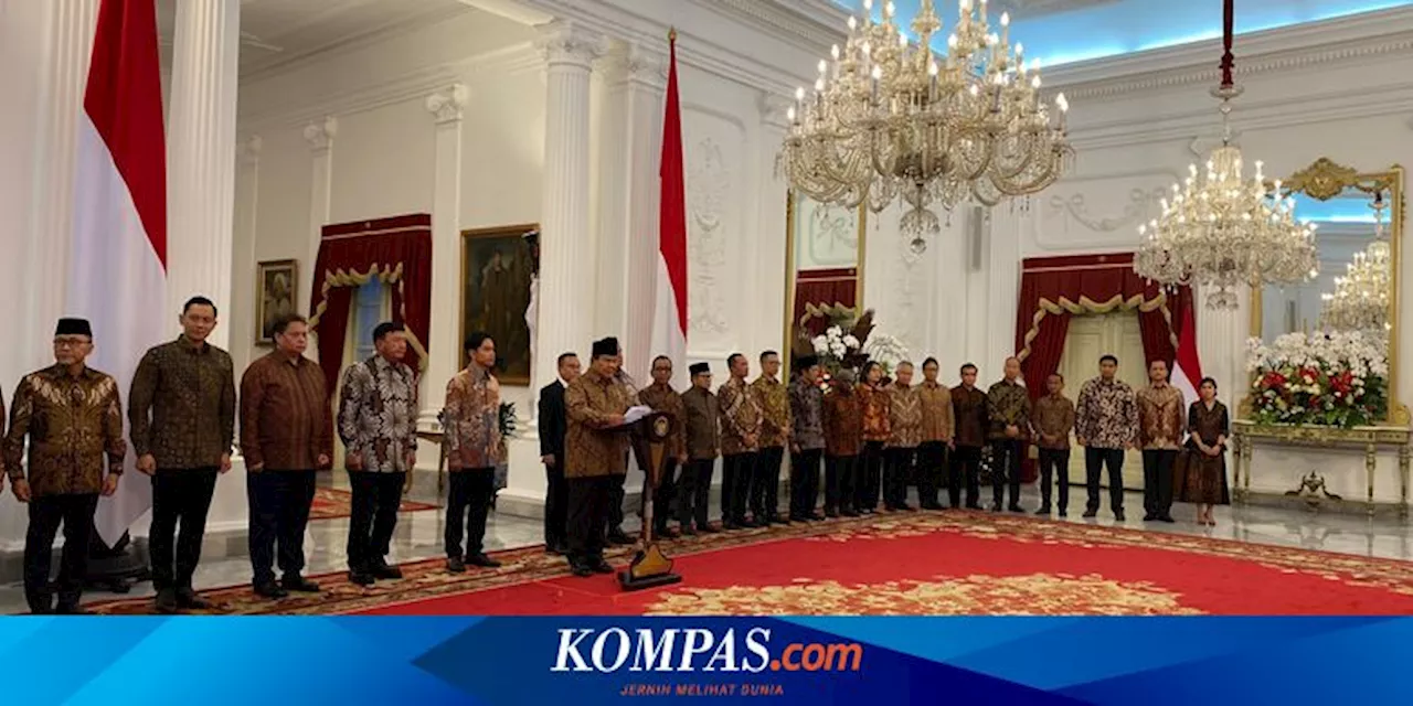 Daftar Menteri Prabowo-Gibran yang Berasal dari Partai Golkar