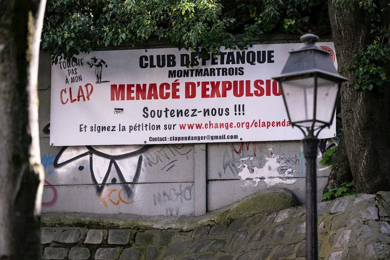 À Montmartre, expulsion en cours des boulistes du club de pétanque