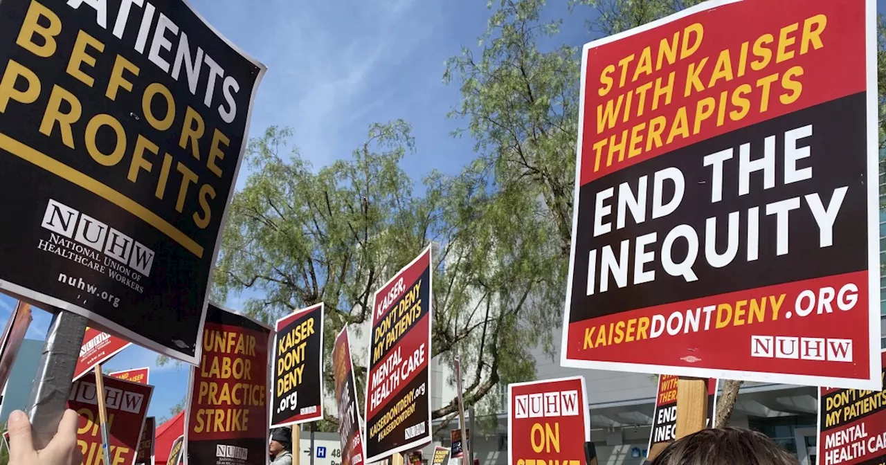 Kaiser mental health workers hit the picket line in Los Angeles for Day 1 of strike