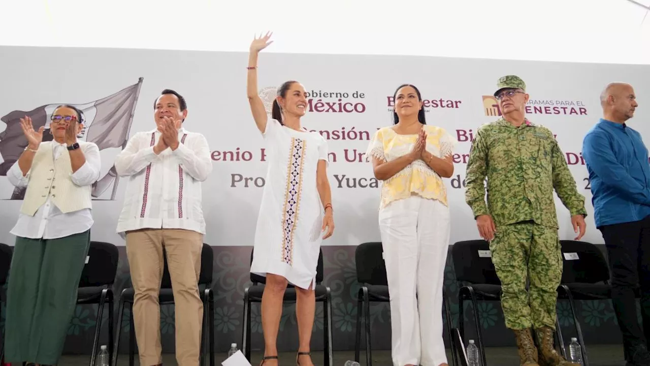 Pensión para personas con discapacidad ya es un hecho en Yucatán: Claudia Sheinbaum