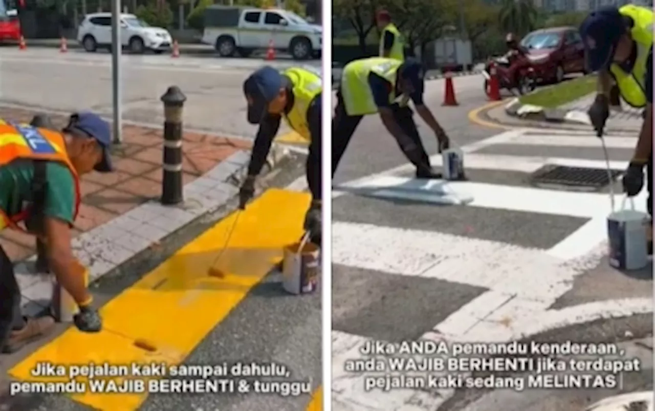 Know your zebra crossings: DBKL explains yellow vs white lines for pedestrian safety (VIDEO)