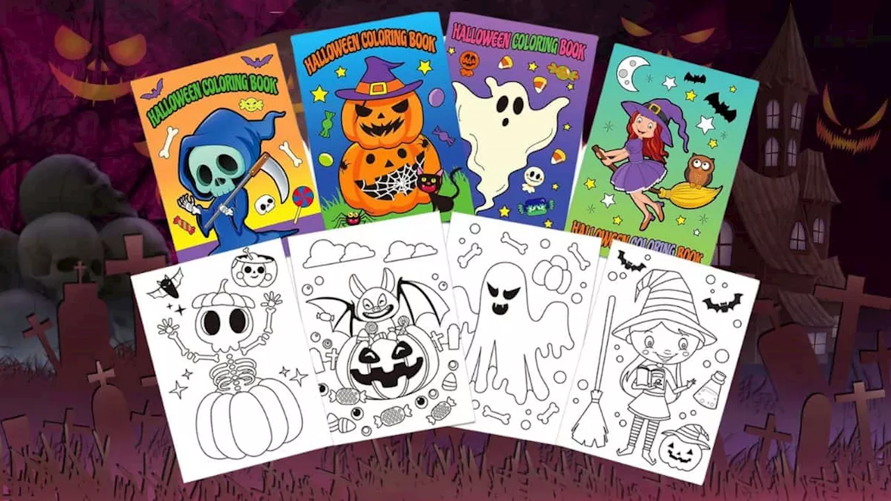 Libros para colorear de Halloween, en menos de 9 pesos en Amazon