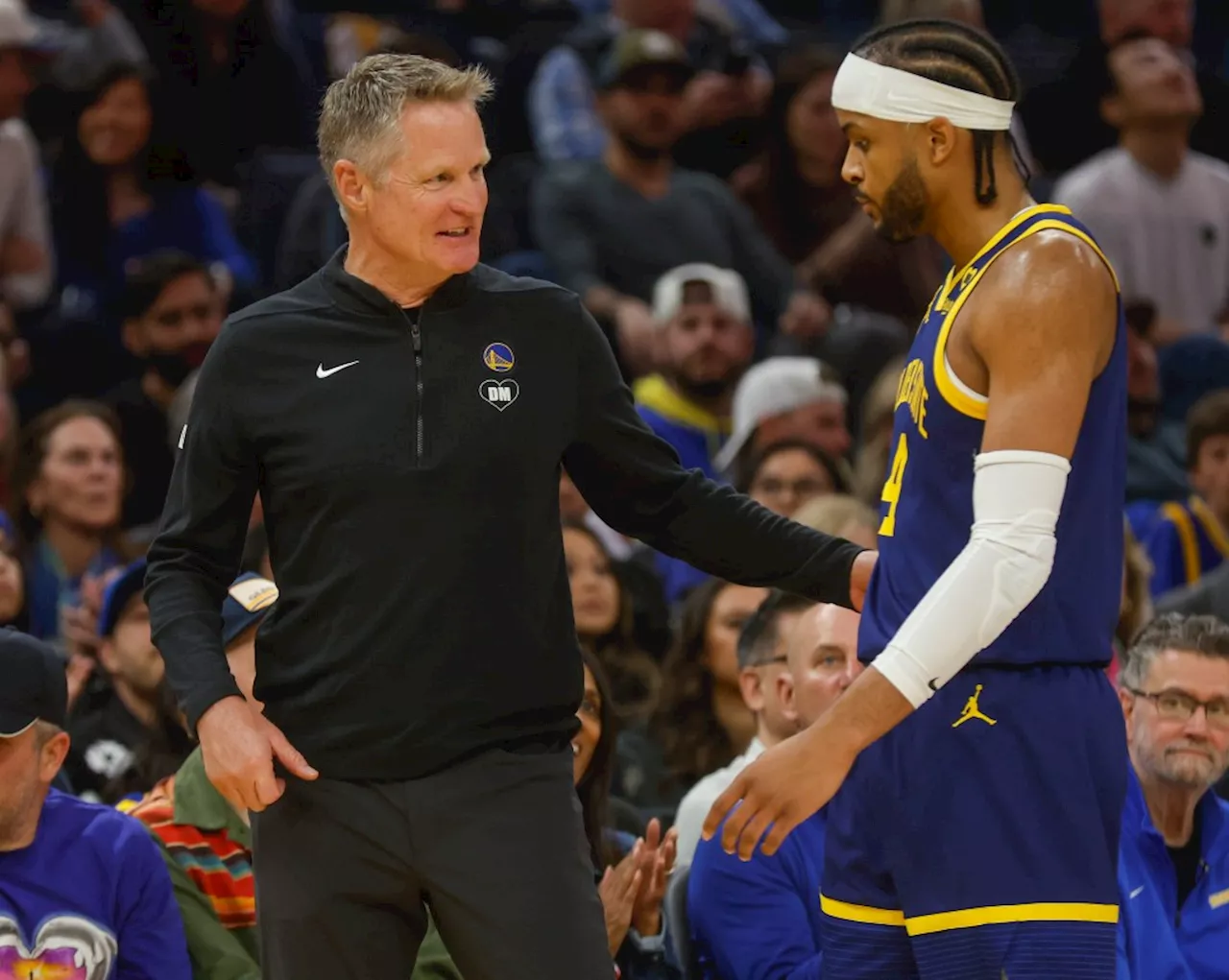 Moses Moody, Steve Kerr react to contract extension with Warriors