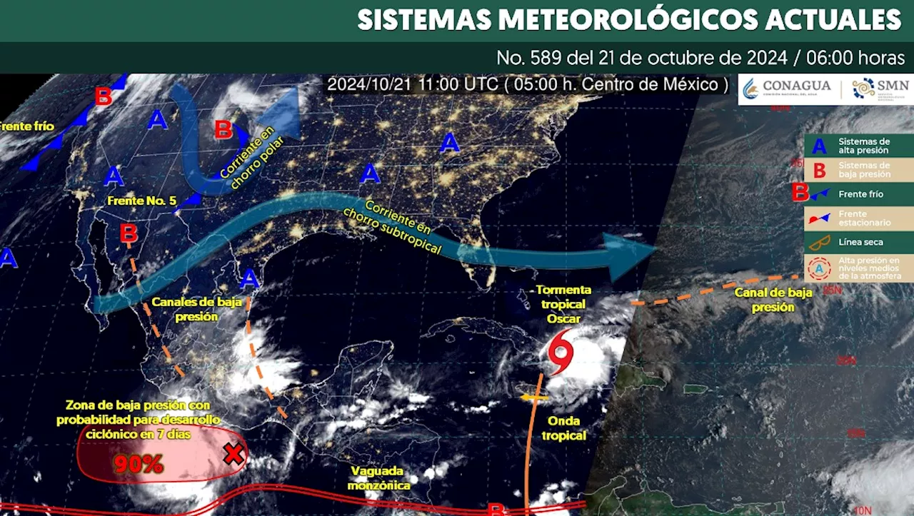 Alertan por posible formación de ciclón tropical en las costas de Guerrero