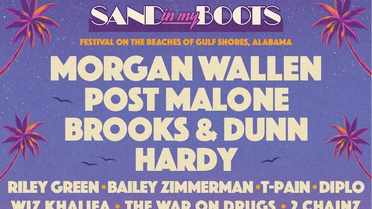 Sand In My Boots 2025 Gulf Shores music fest lineup revealed