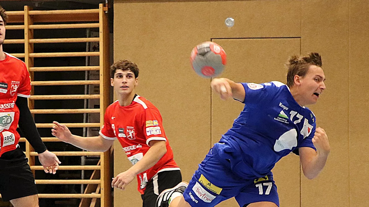 Auch der zweite Anzug der Hollabrunner Handballer sitzt