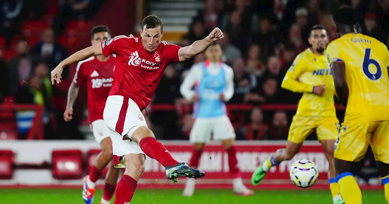 Nottingham Forest 1 Crystal Palace 0 FT: Reds up to eighth after Chris Wood strike