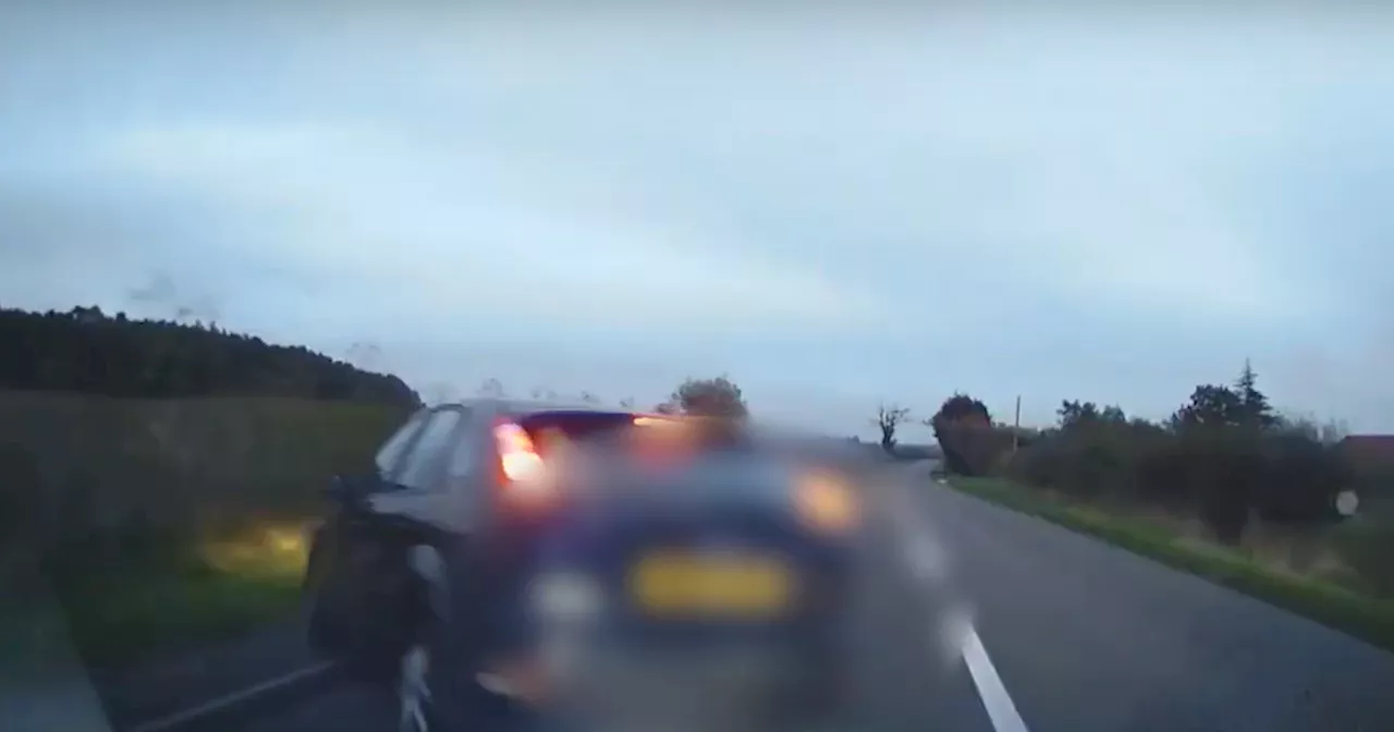 Police chase video shows dangerous driver on wrong side of road