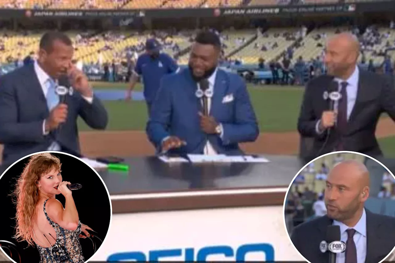 Derek Jeter delivers hilarious Taylor Swift burn to Alex Rodriguez, David Ortiz during Fox pregame