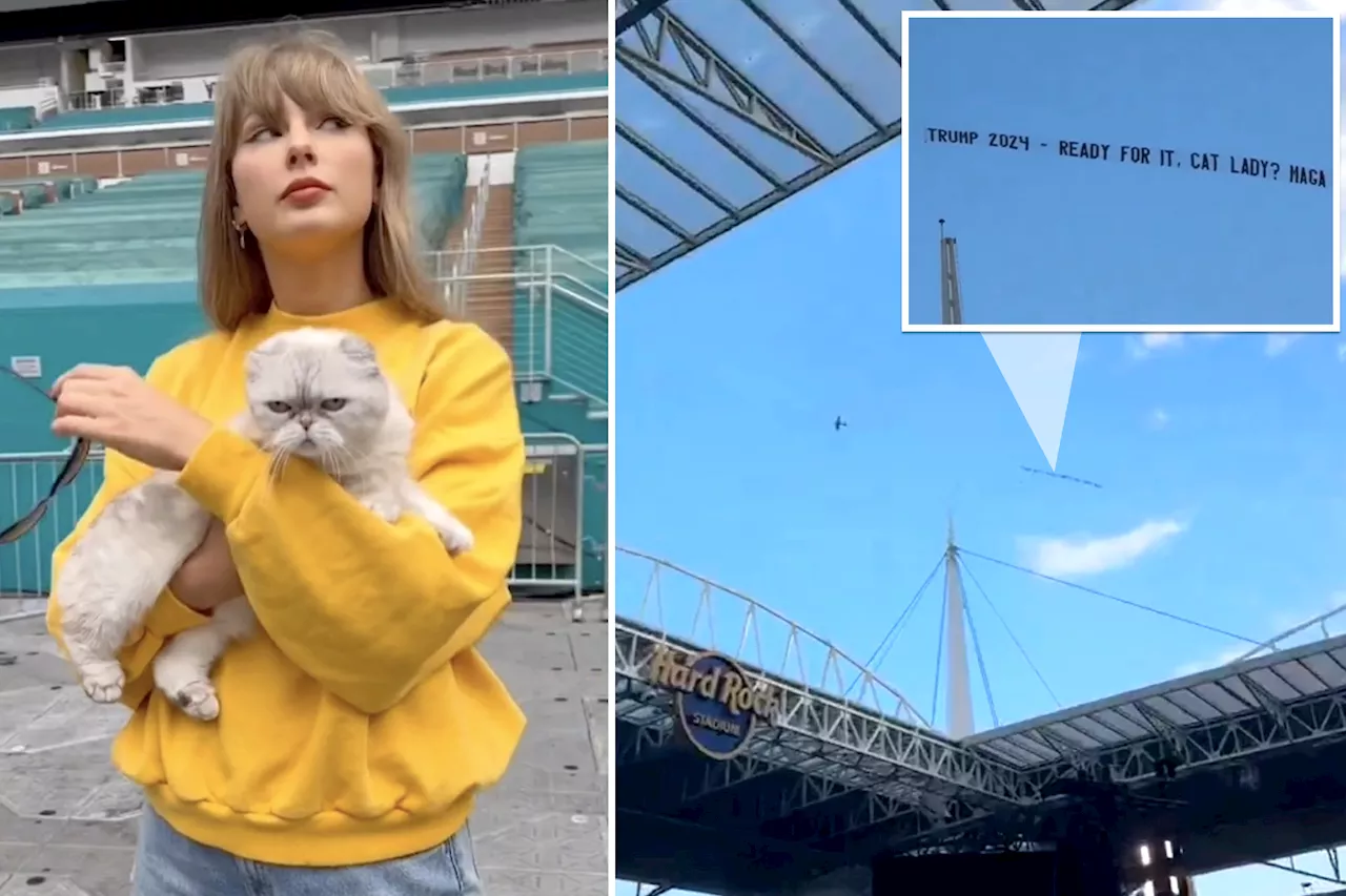 Pro-Trump plane flyover trolls Taylor Swift before Miami concert: 'Ready For It, Cat Lady?'