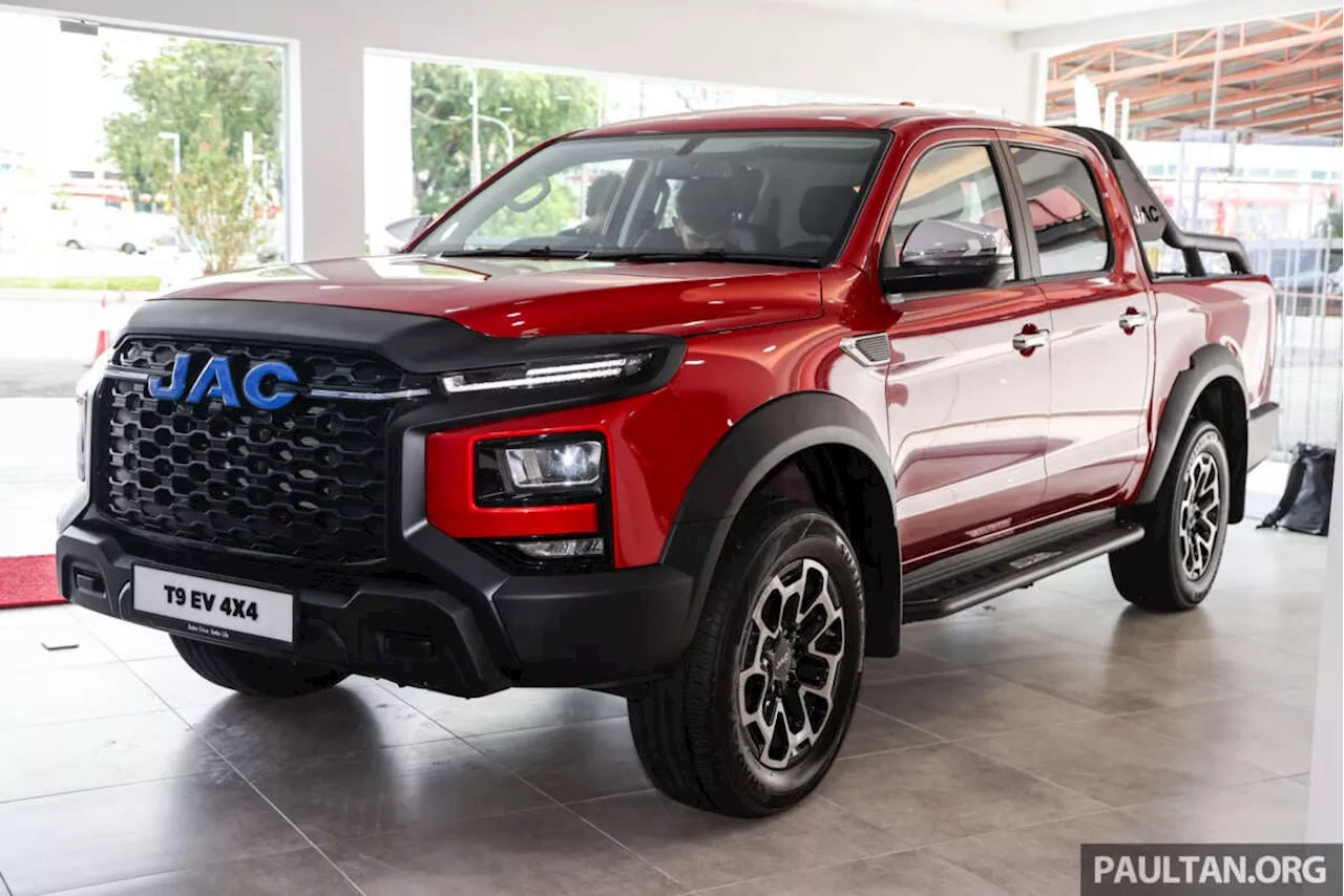 JAC T9 EV pick-up truck previewed in Malaysia – dual motors, 88 kWh battery, 340 km range; under RM200k