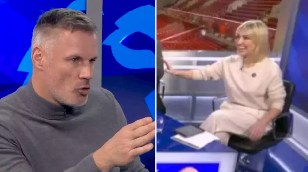 Jamie Carragher warned 'don't bring that here' by Kelly Cates after Micah Richards moment live on Sky Sports