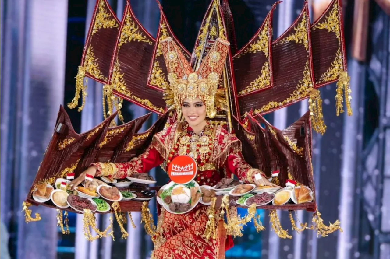 Nova Liana Pamer Kostum Masakan Padang Seberat 5 Kg di Miss Grand International 2024