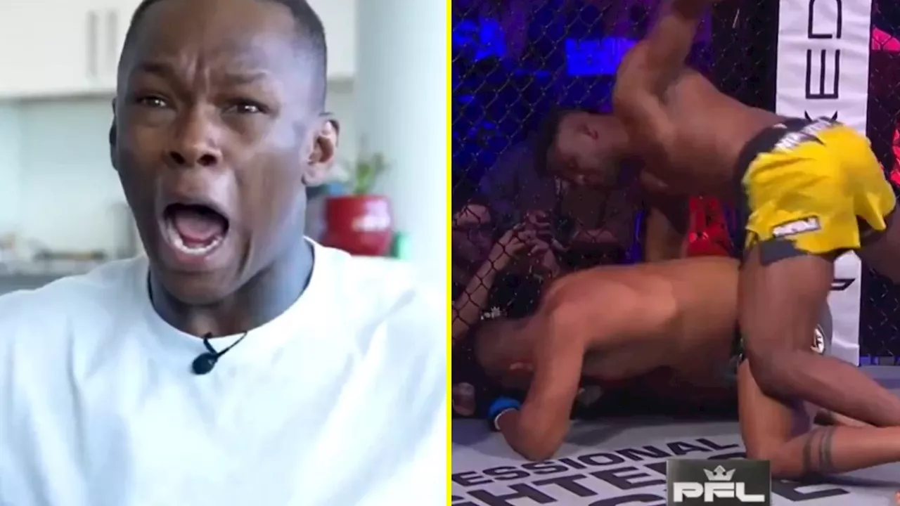 Israel Adesanya and Kamaru Usman share stunned live reactions to Francis Ngannou’s vicious KO of Renan F...