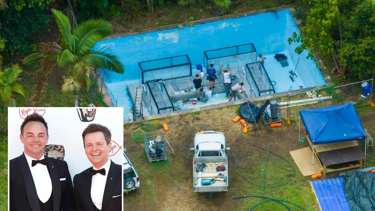 I’m A Celebrity camp first look as ITV build huge water tank and terrifying new Bushtucker Trial stages in...