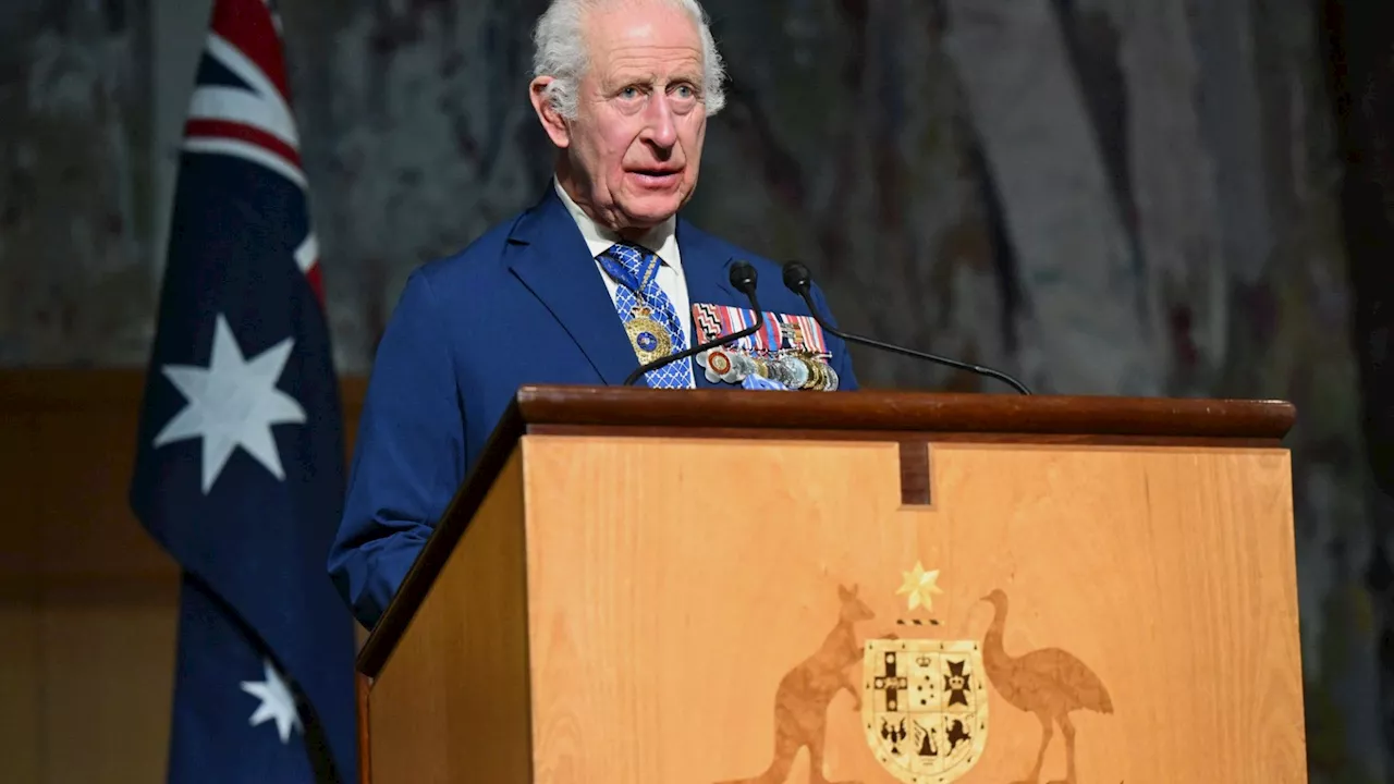 Shocking moment Charles is heckled by Australian senator shouting ‘you are not my King’ with security for...