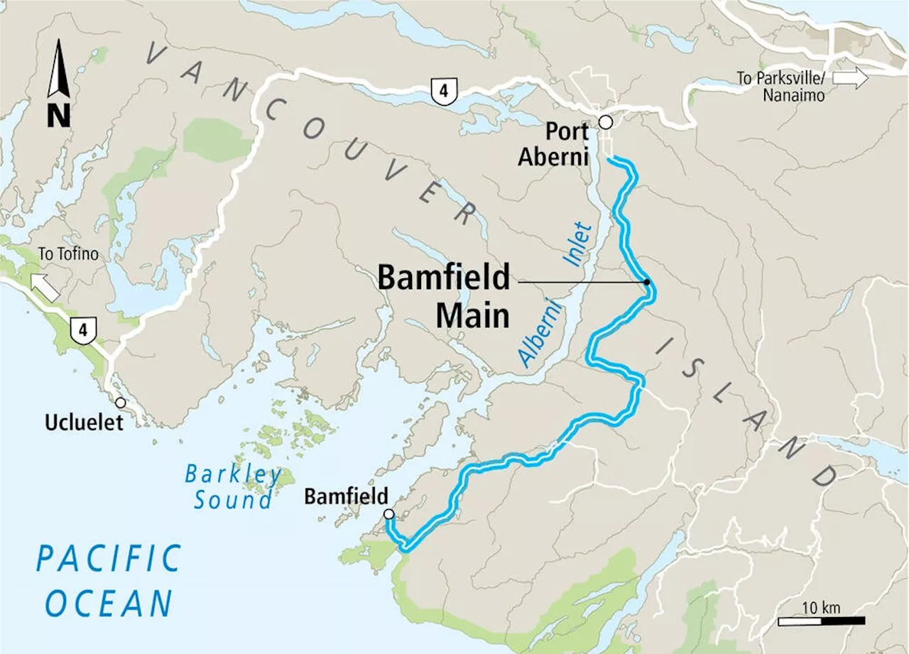 One dead, one missing after two vehicles swept into river on Vancouver Island