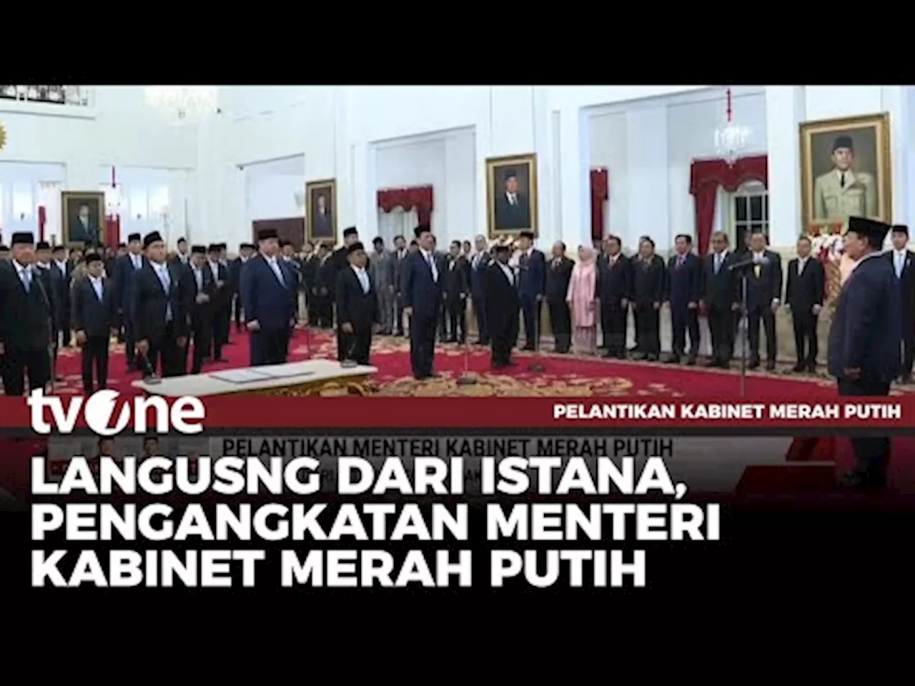 Momen Pelantikan Menteri Kabinet Merah Putih Prabowo-Gibran