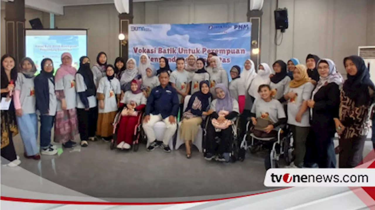 PNM dan JAMKRINDO Latih Perempuan Disabilitas Jadi Wirausaha Batik