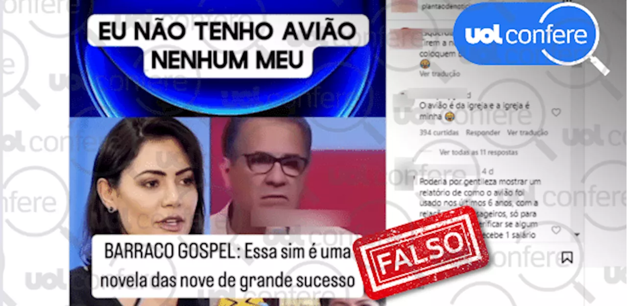 É falso que Malafaia chamou Michelle Bolsonaro de 'Linguaruda de Satanás'