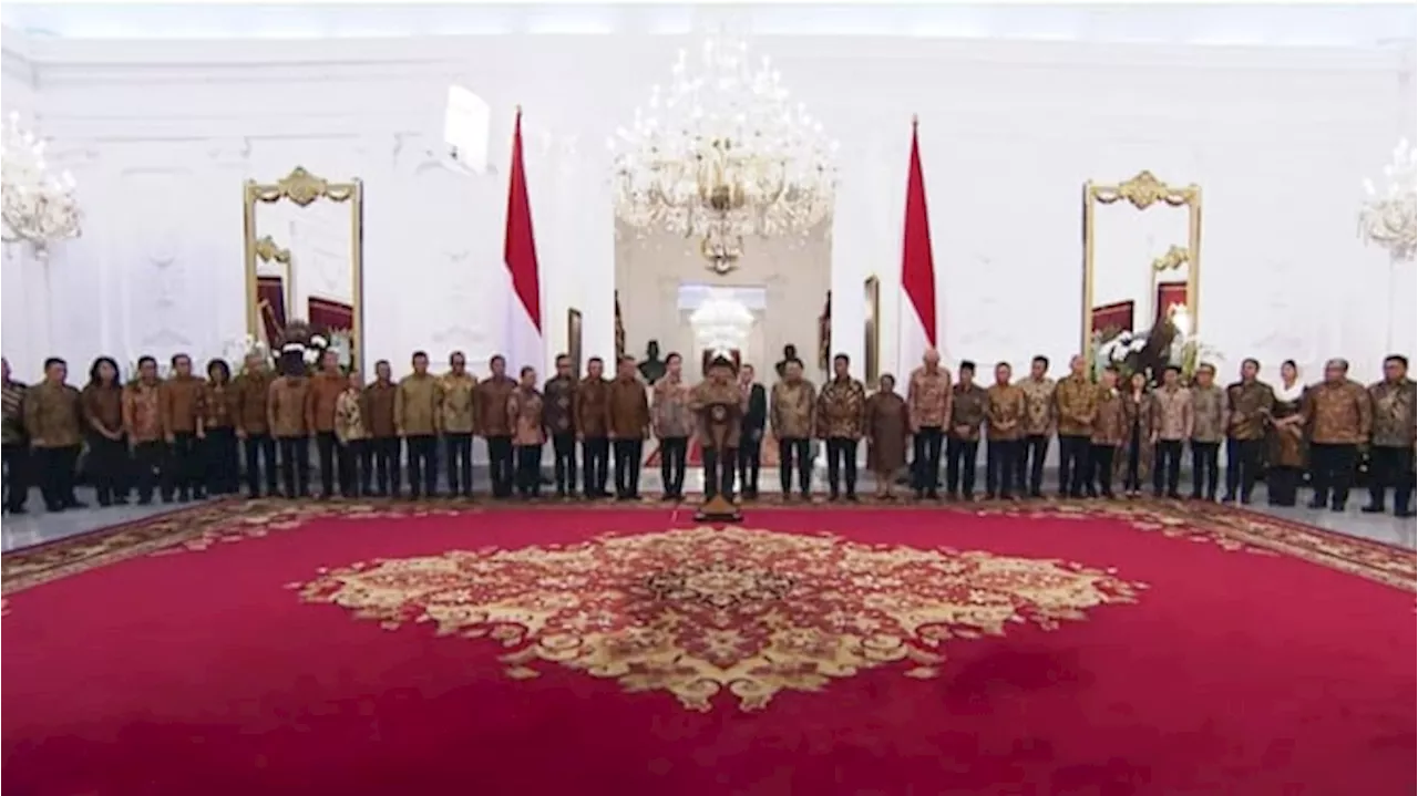 Daftar Lengkap Menteri hingga Wakil Menteri Kabinet Merah Putih yang Bakal Dilantik Prabowo Hari Ini