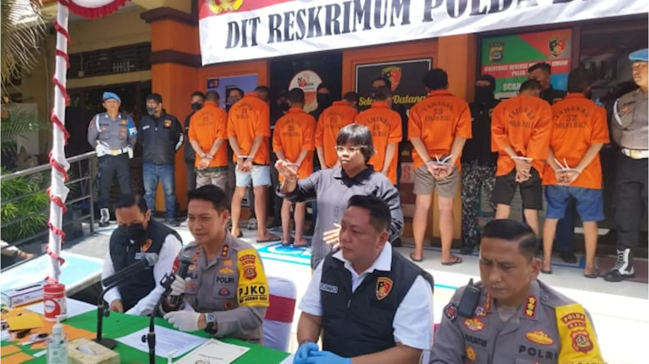 Polda Bali Ungkap Kasus Curanmor di 43 TKP, Tangkap 11 Pelaku