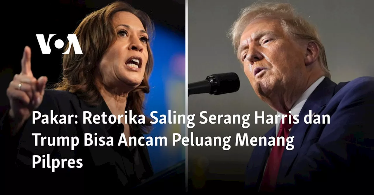 Pakar: Retorika Saling Serang Harris dan Trump Bisa Ancam Peluang Menang Pilpres