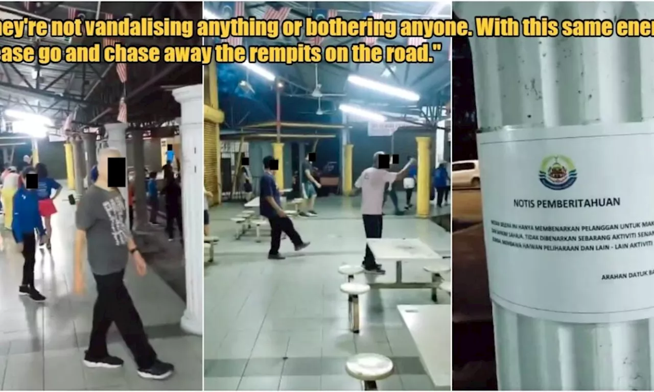 WATCH: Man Condemns & Chases Out Group of Elderly People for Exercising in a Closed Penang Food Court