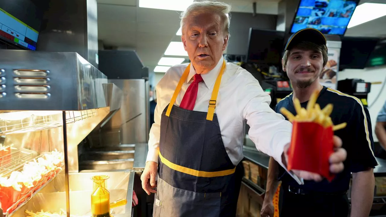 US-Wahl: Trump bei McDonald's - Wahlkampf an der Fritteuse