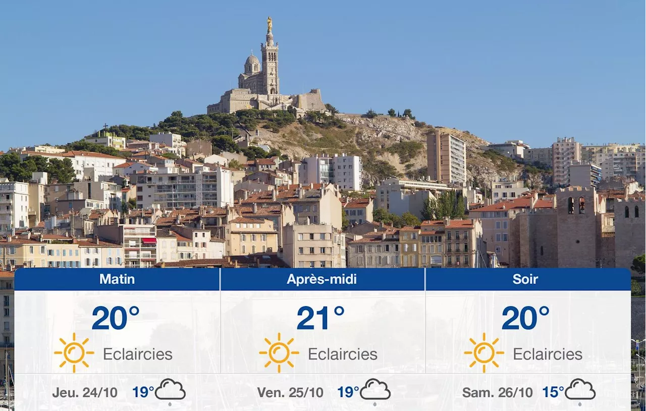 Météo Marseille: prévisions du mercredi 23 octobre 2024