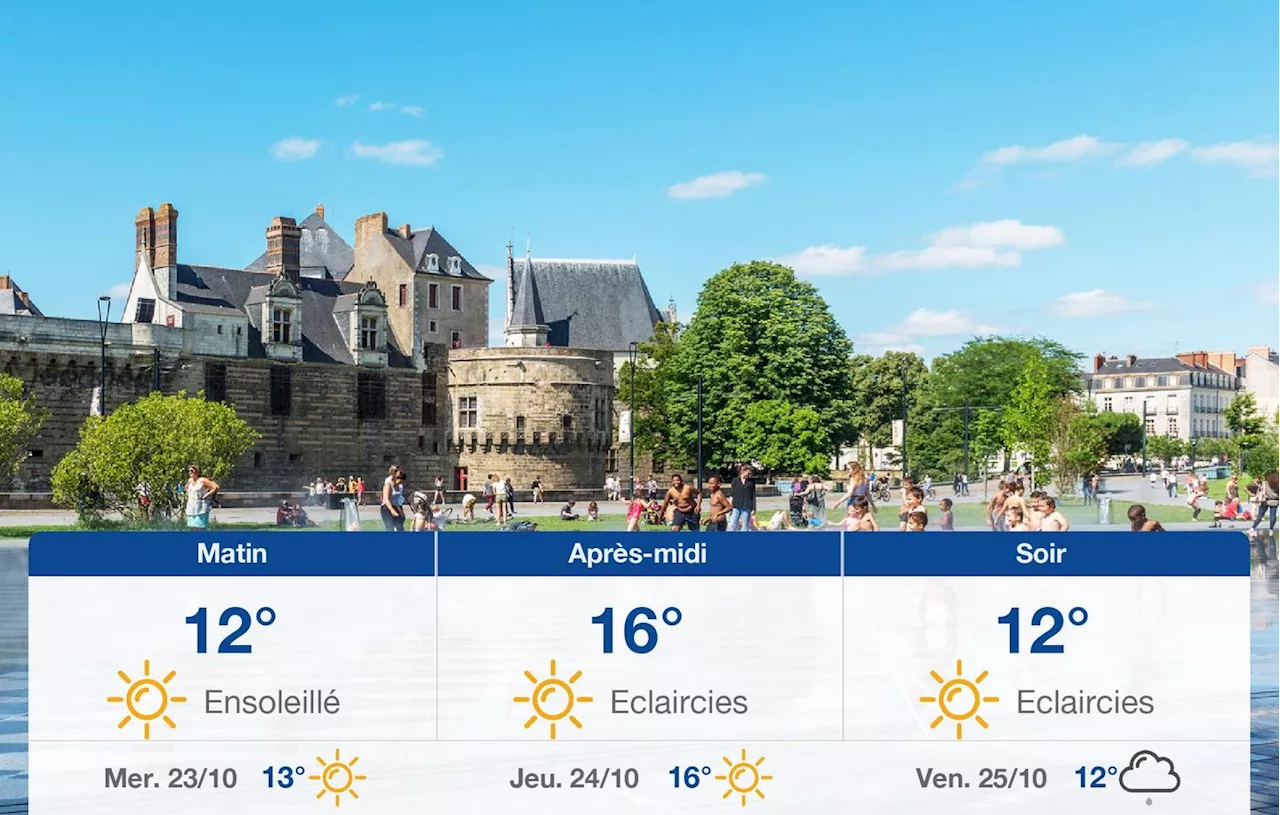 Météo Nantes: prévisions du mardi 22 octobre 2024