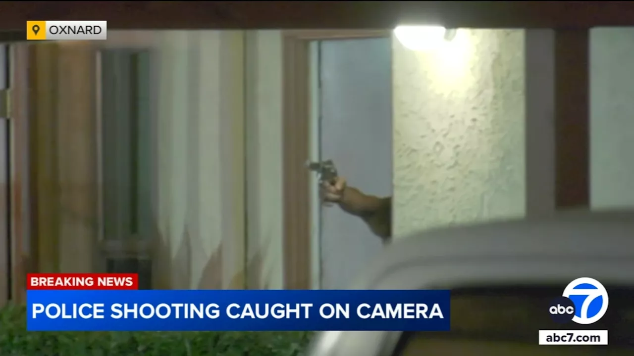 Oxnard police shoot 34-year-old man after he points gun at officers, video shows