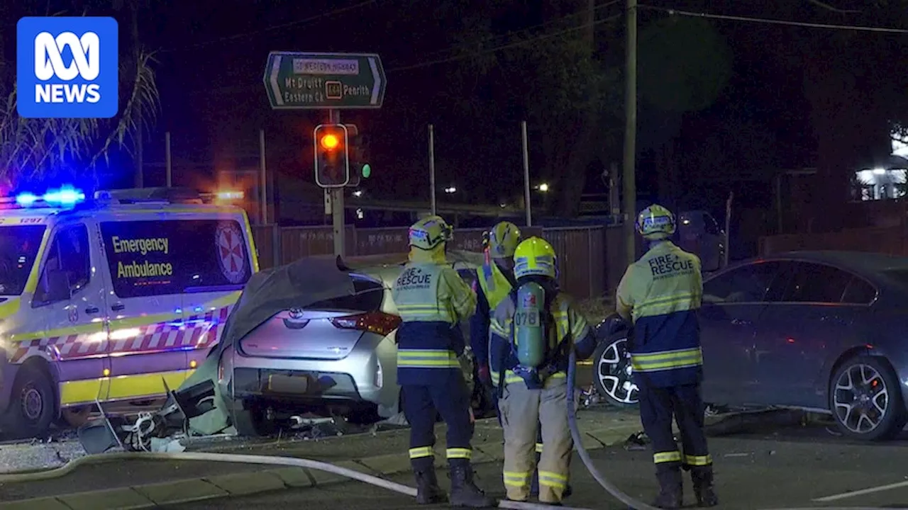 NSW Police launch critical incident investigation after motorist dies in St Marys crash with car allegedly driven by man evading police