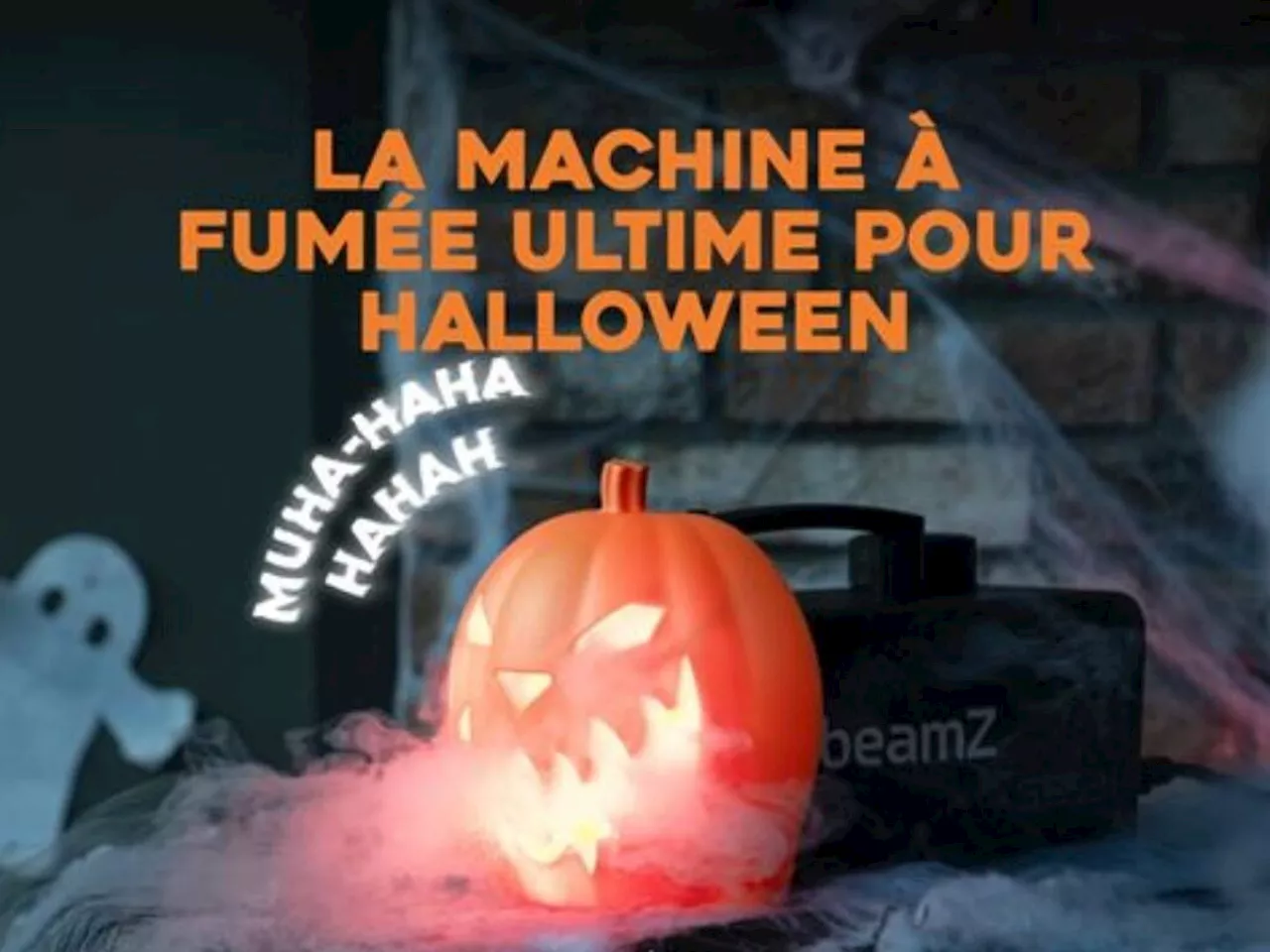 Transformez votre Halloween avec la machine à fumée Citrouille BeamZ à -18 %