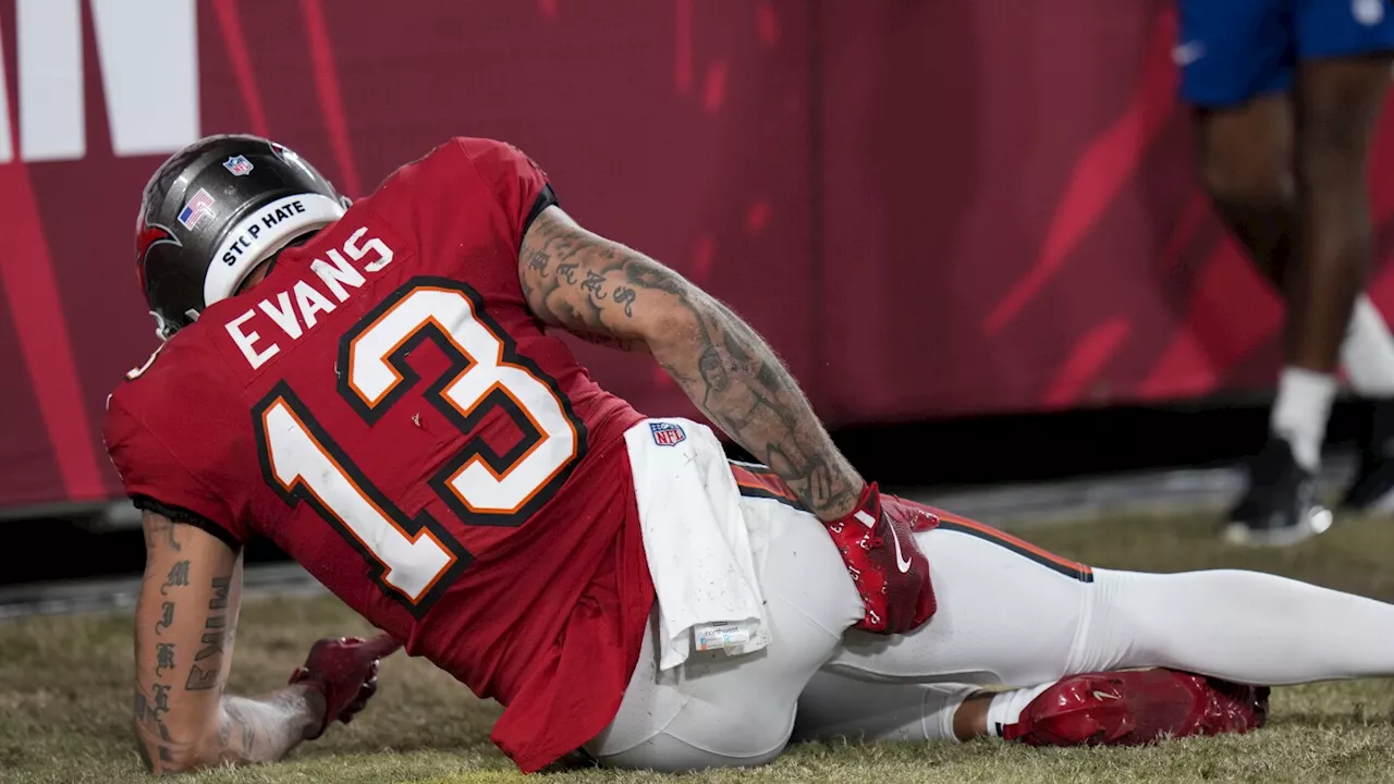 Buccaneers lose top receivers Evans and Godwin to injury in double-digit loss to Ravens