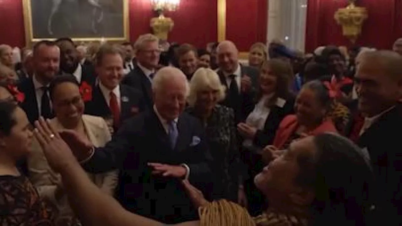 King Charles III dances with Samoan Consul ahead of visit to island nation