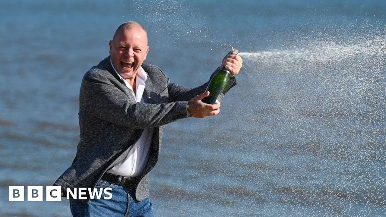 Norfolk man celebrates National Lottery win after cancer surgery