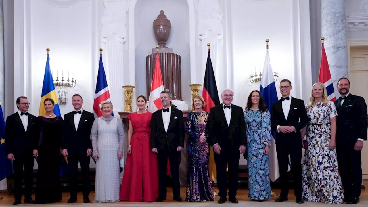 Dinner im Schloss Bellevue: Festliches Abendessen für die Royals in Berlin