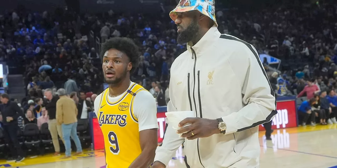 LeBron and Bronny James are poised to make NBA history Tuesday