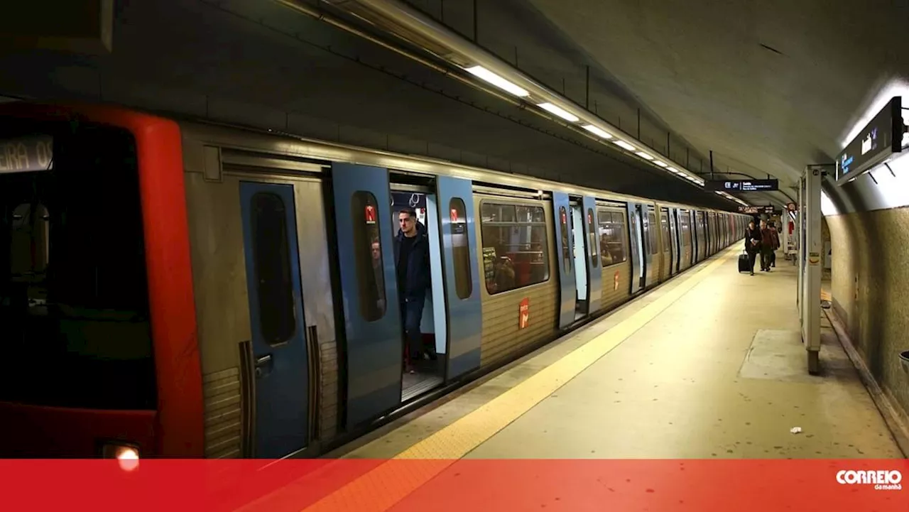 Linha Vermelha do metro de Lisboa interrompida entre S. Sebastião e Chelas