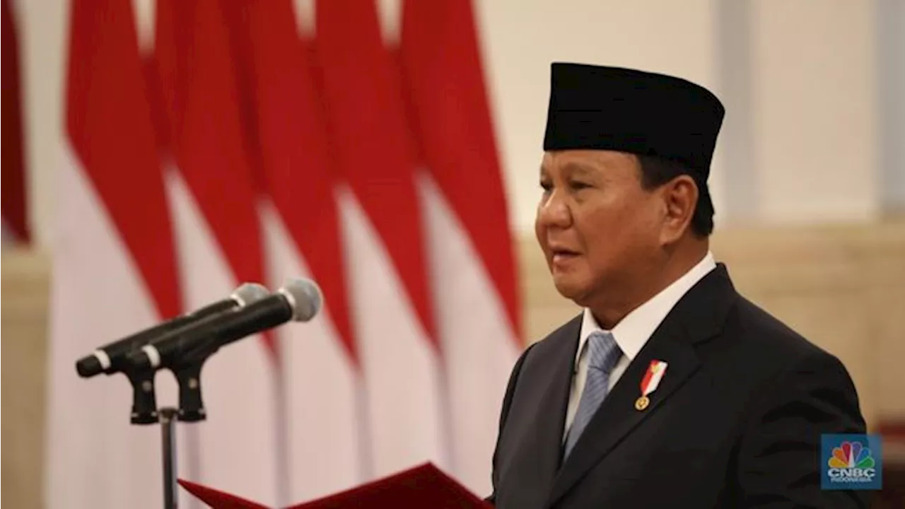 Prabowo Lantik Kepala Badan di Istana Siang Ini