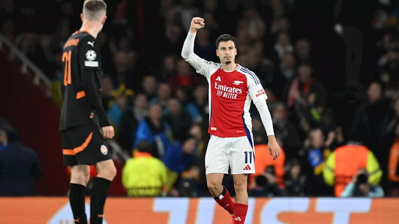 Arsenal bounces back from shock defeat with hard-fought Champions League win over Shakhtar Donetsk