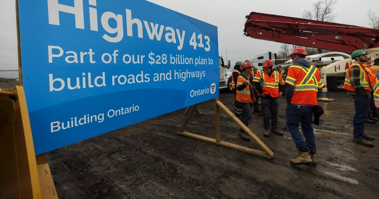 Ontario government engineers to withdraw services from Highway 413, Bradford Bypass