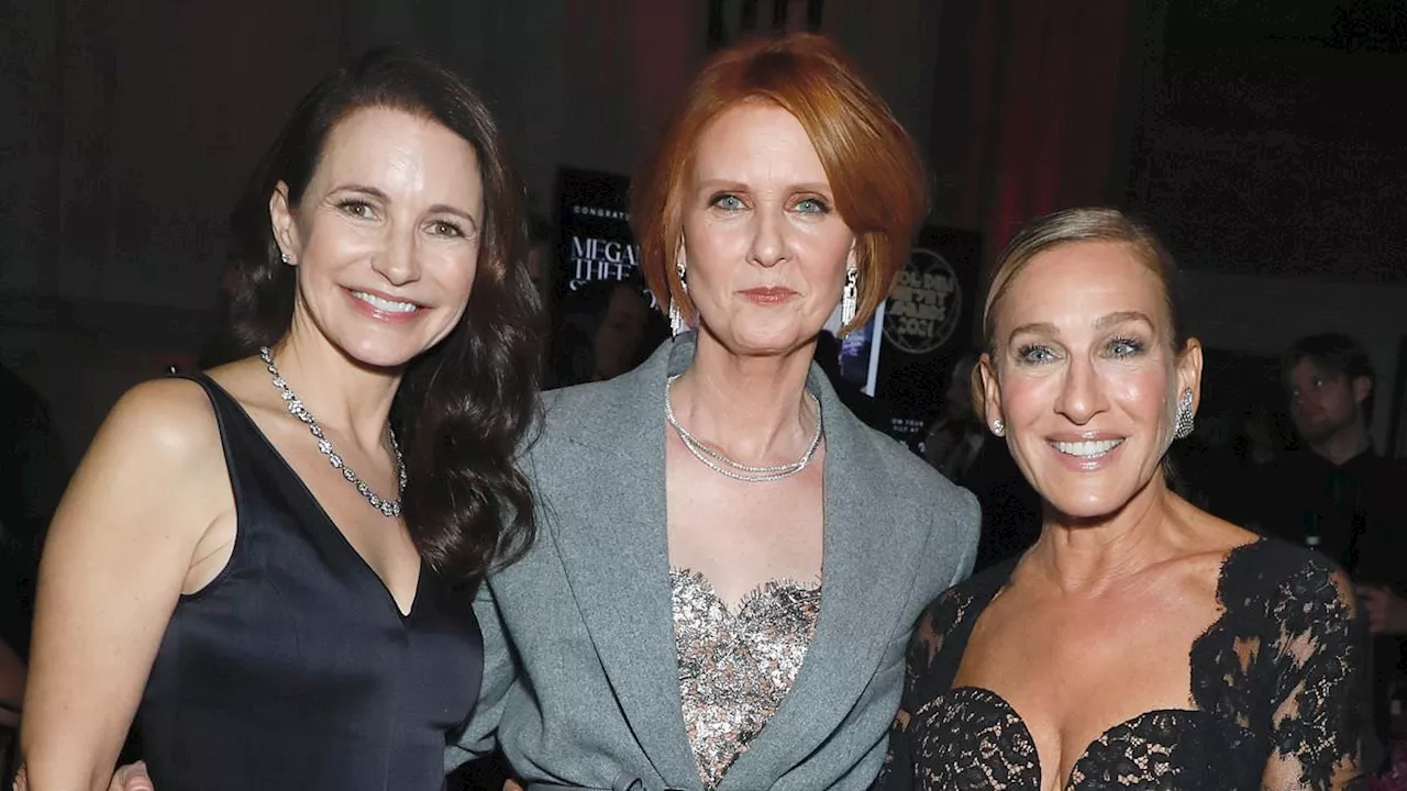 Sarah Jessica Parker, Kristin Davis and Cynthia Nixon stun at NYC gala