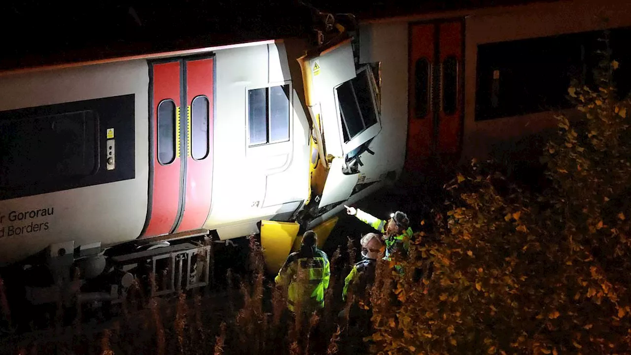 One man dead and 15 others rushed to hospital after two trains collide on remote line in Wales