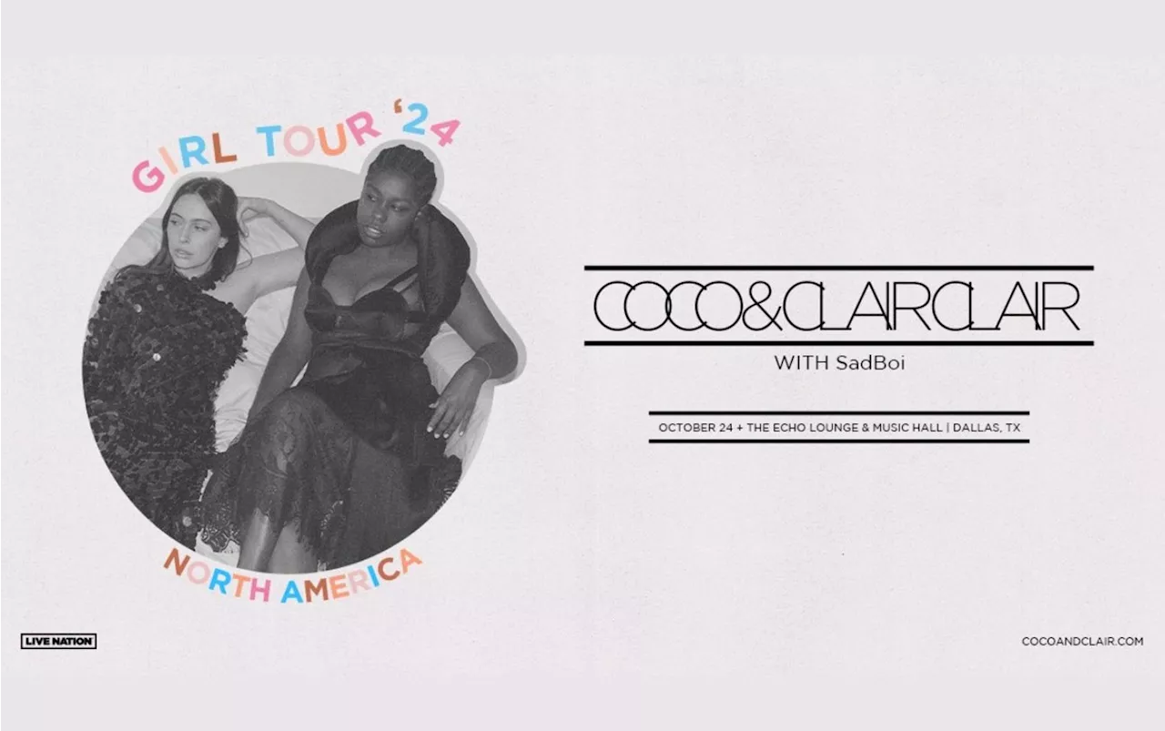 Win 2 tickets to Coco & Clair Clair!