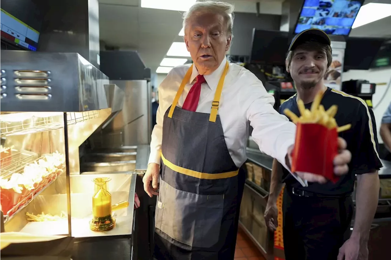 Trump eats Democrats’ lunch at McDonald’s